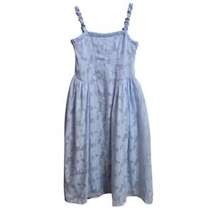 Fashion Nova Cottage Romantic Floral Semi-sheer Drop Waist Chiffon Maxi Dress L